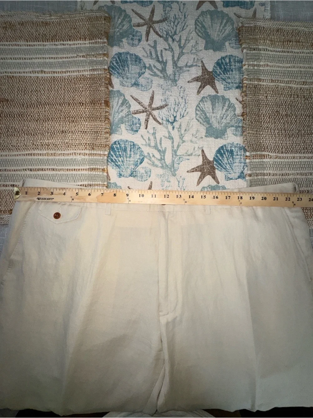 Polo Ralph Lauren Men's Linen Pants, Stone, 46x25.5